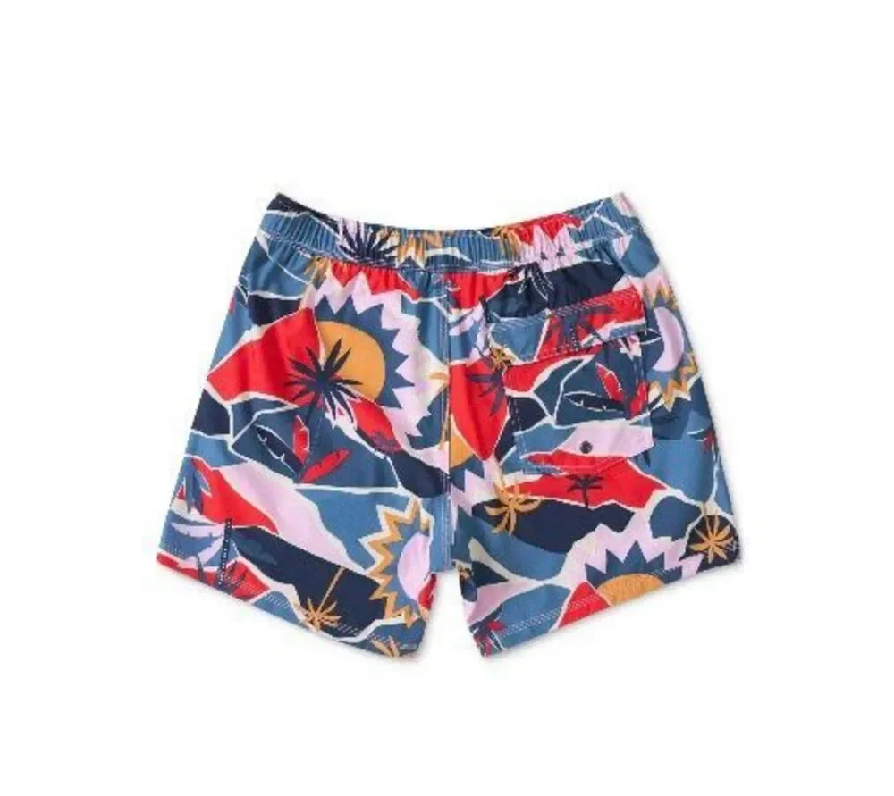 SAXX Oh Buoy 5” 2N1 BallPark Pouch Swim Trunks Dark Break of Dawn XL